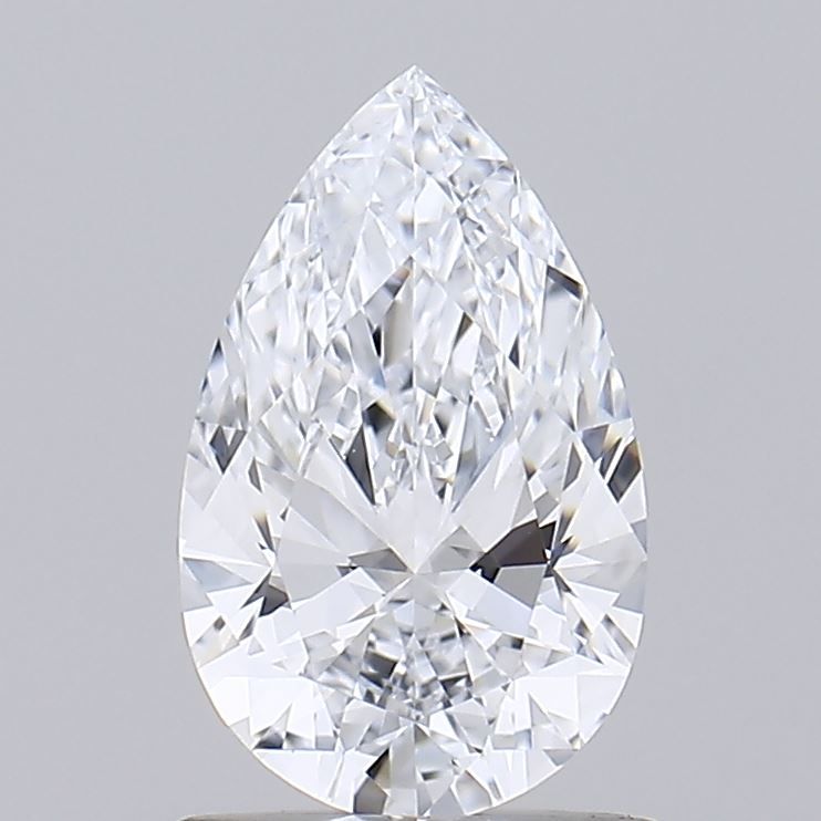 1.01 Carat Pear Lab Diamond with  Cut Diamond in 14KT  view 1
