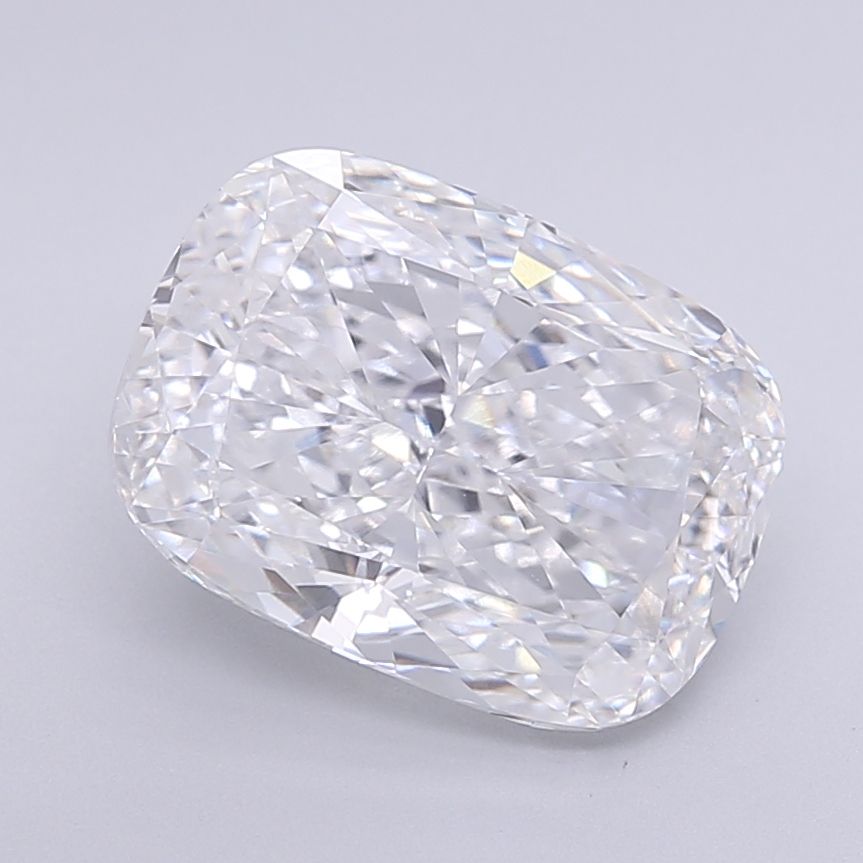 4.16 Carat Cushion Lab Diamond with  Cut Diamond in 14KT  view 1
