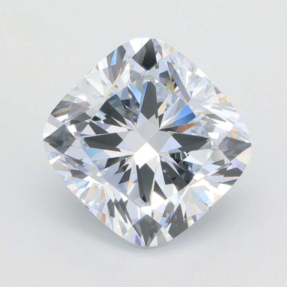 4.16 Carat Cushion Lab Diamond with  Cut Diamond in 14KT  view 1
