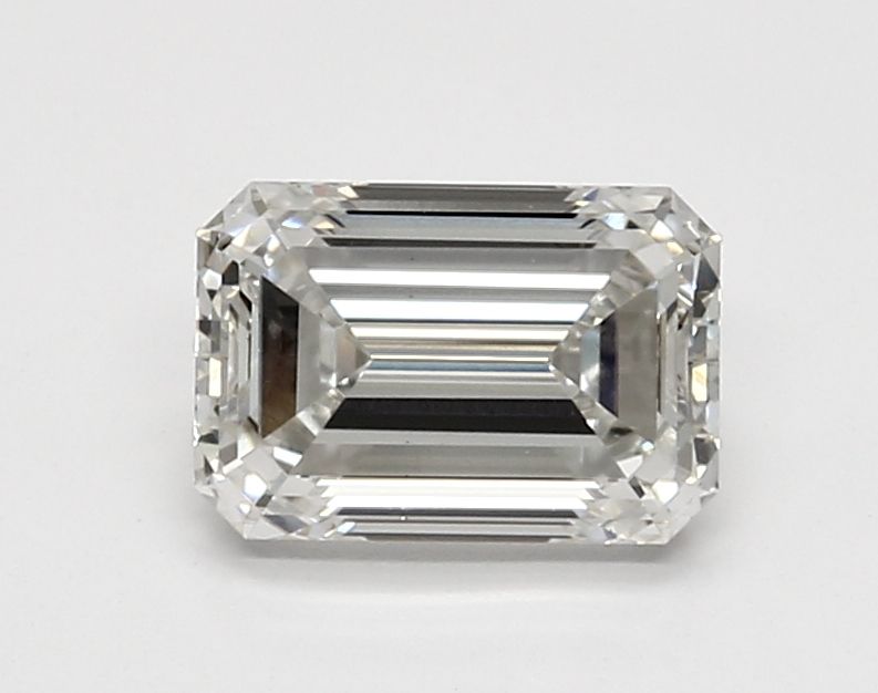 1.71 Carat Emerald Lab Diamond with  Cut Diamond in 14KT  view 1
