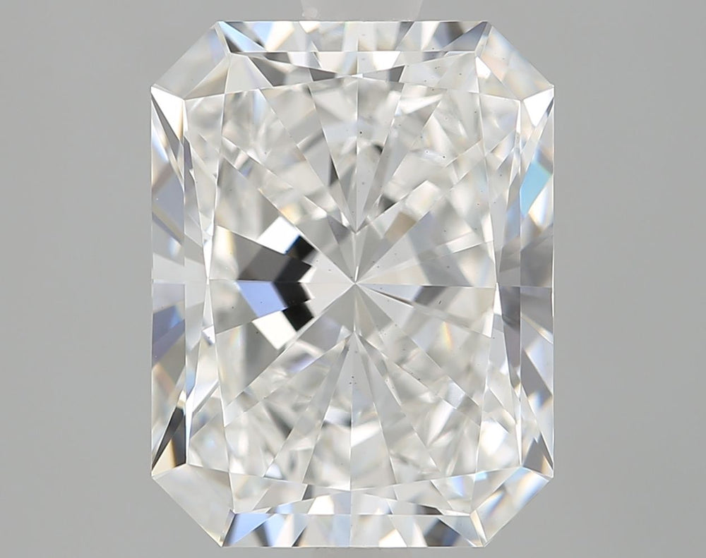 3.0 Carat Radiant Lab Diamond with  Cut Diamond in 14KT  view 1
