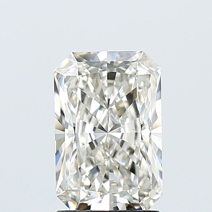 2.04 Carat Radiant Lab Diamond with  Cut Diamond in 14KT  view 1
