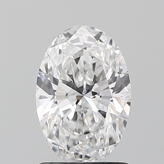 1.19 Carat Oval Lab Diamond with  Cut Diamond in 14KT  view 1
