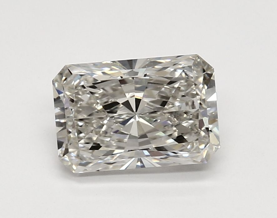 2.01 Carat Radiant Lab Diamond with  Cut Diamond in 14KT  view 1
