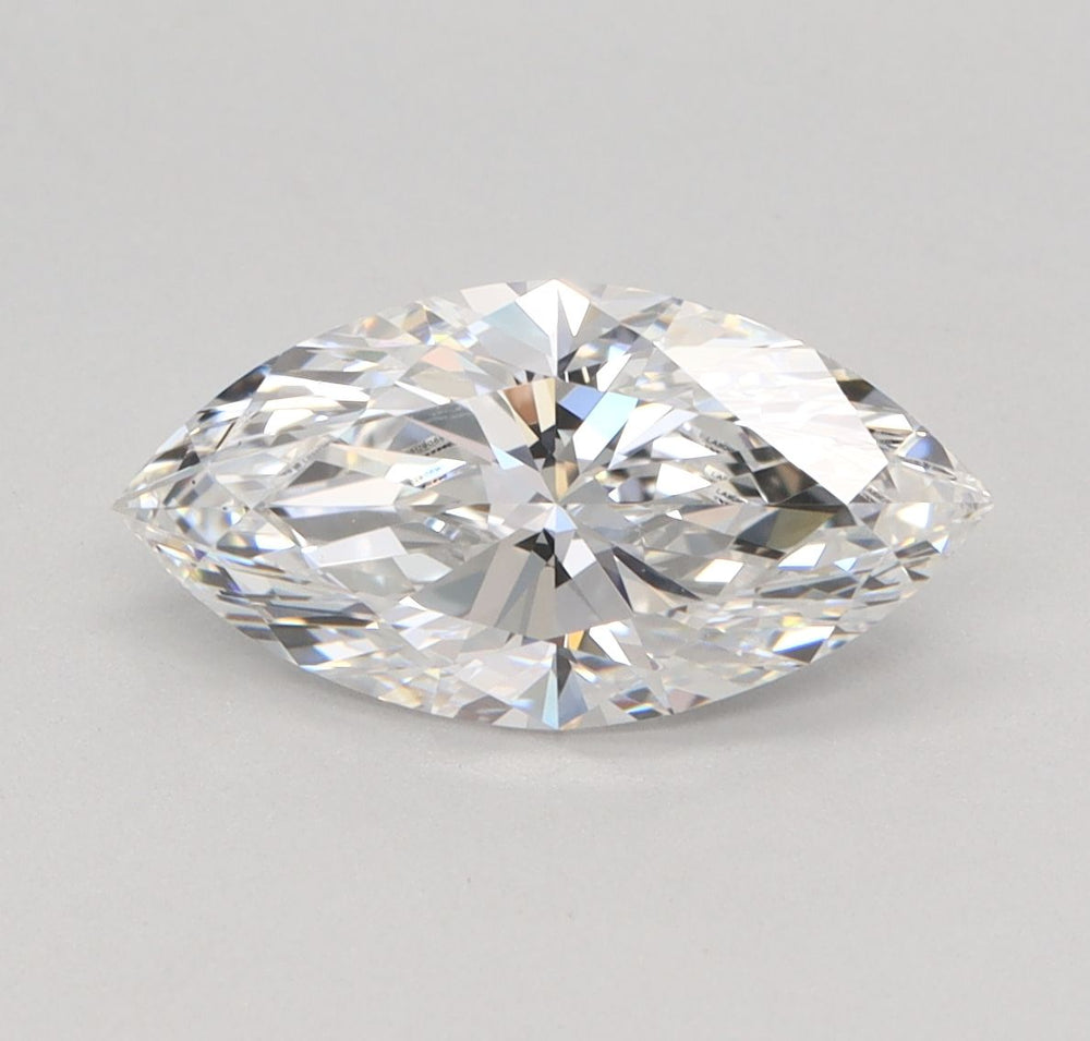 1.35 Carat Marquise Lab Diamond with  Cut Diamond in 14KT  view 1
