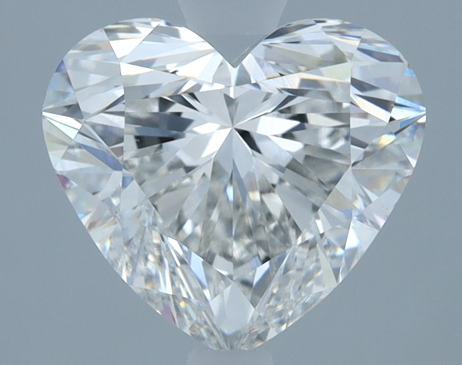 2.11 Carat Heart Lab Diamond with  Cut Diamond in 14KT  view 1
