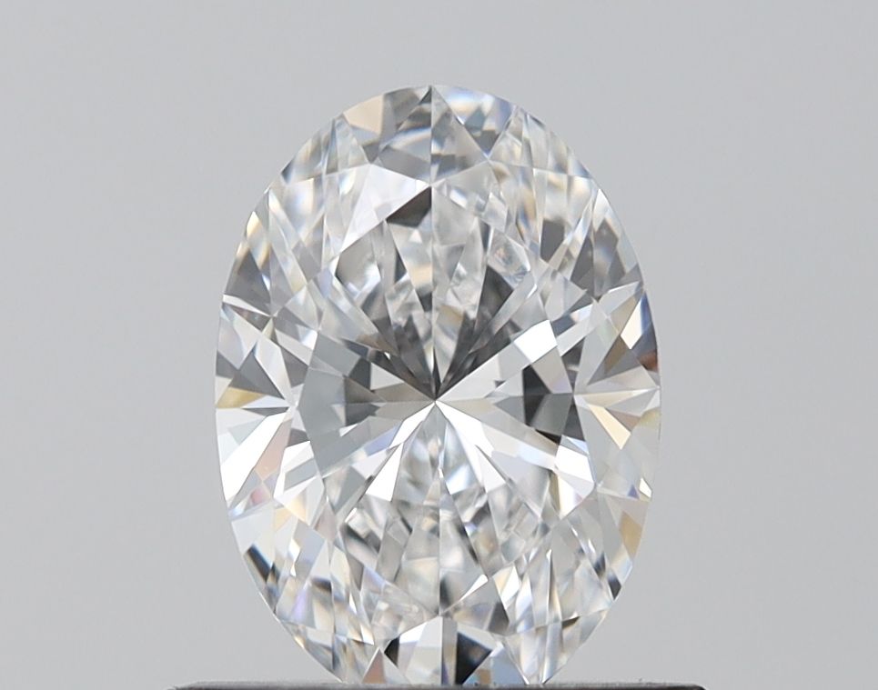 1.0 Carat Oval Lab Diamond with  Cut Diamond in 14KT  view 1
