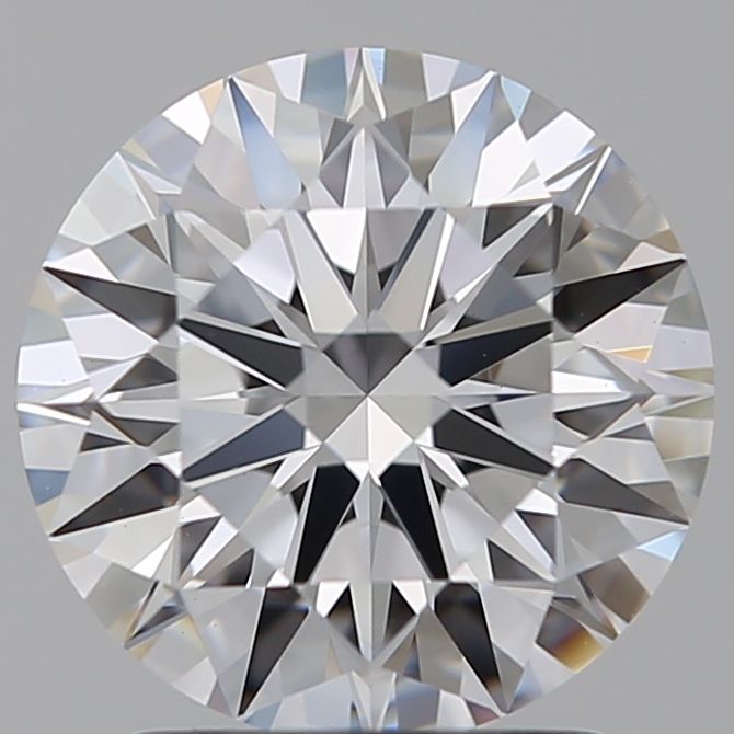 1.91 Carat Round Lab Diamond with  Cut Diamond in 14KT  view 1
