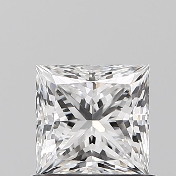0.71 Carat Princess Lab Diamond with  Cut Diamond in 14KT  view 1
