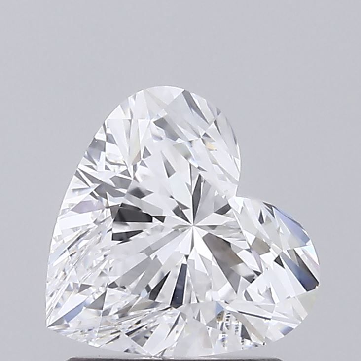 1.28 Carat Heart Lab Diamond with  Cut Diamond in 14KT  view 1
