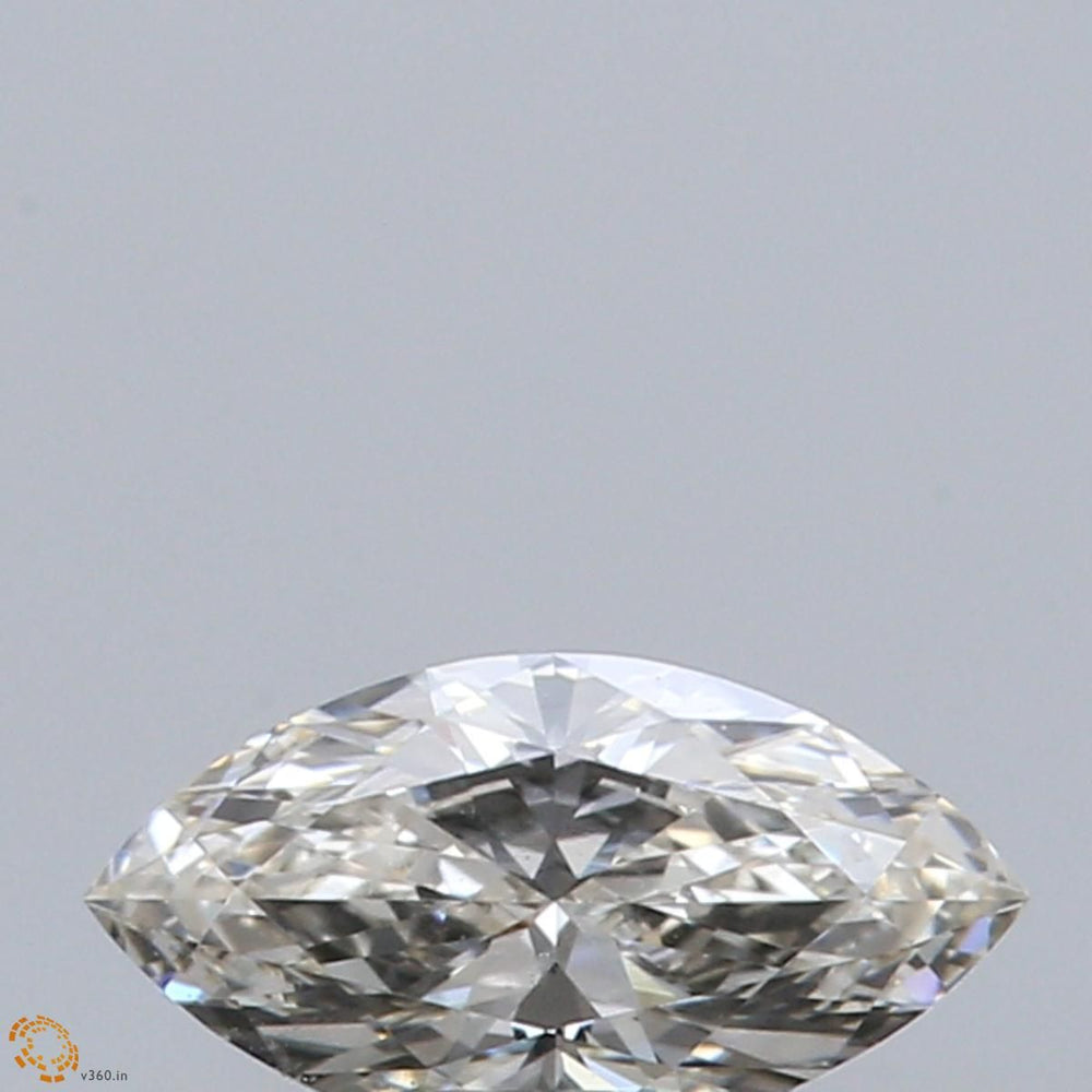 0.42 Carat Marquise natural Diamond with  Cut Diamond in 14KT  view 1
