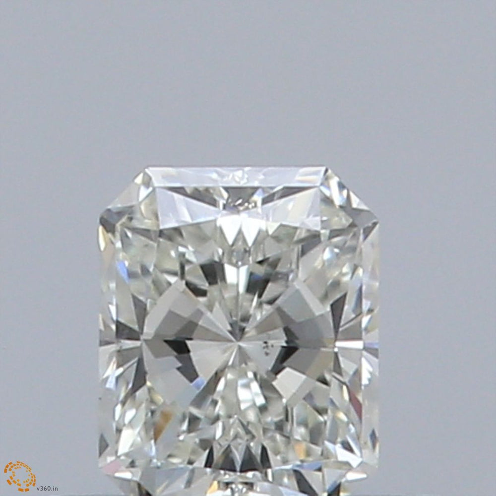 0.4 Carat Radiant Natural Diamond with  Cut Diamond in 14KT  view 1
