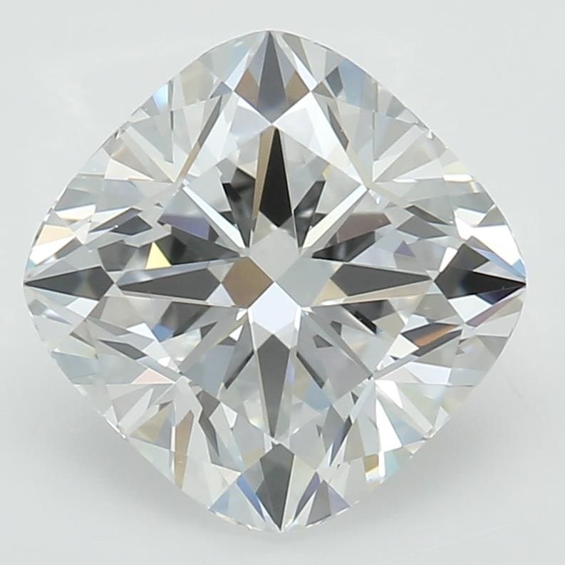 1.39 Carat Cushion Lab Diamond with  Cut Diamond in 14KT  view 1
