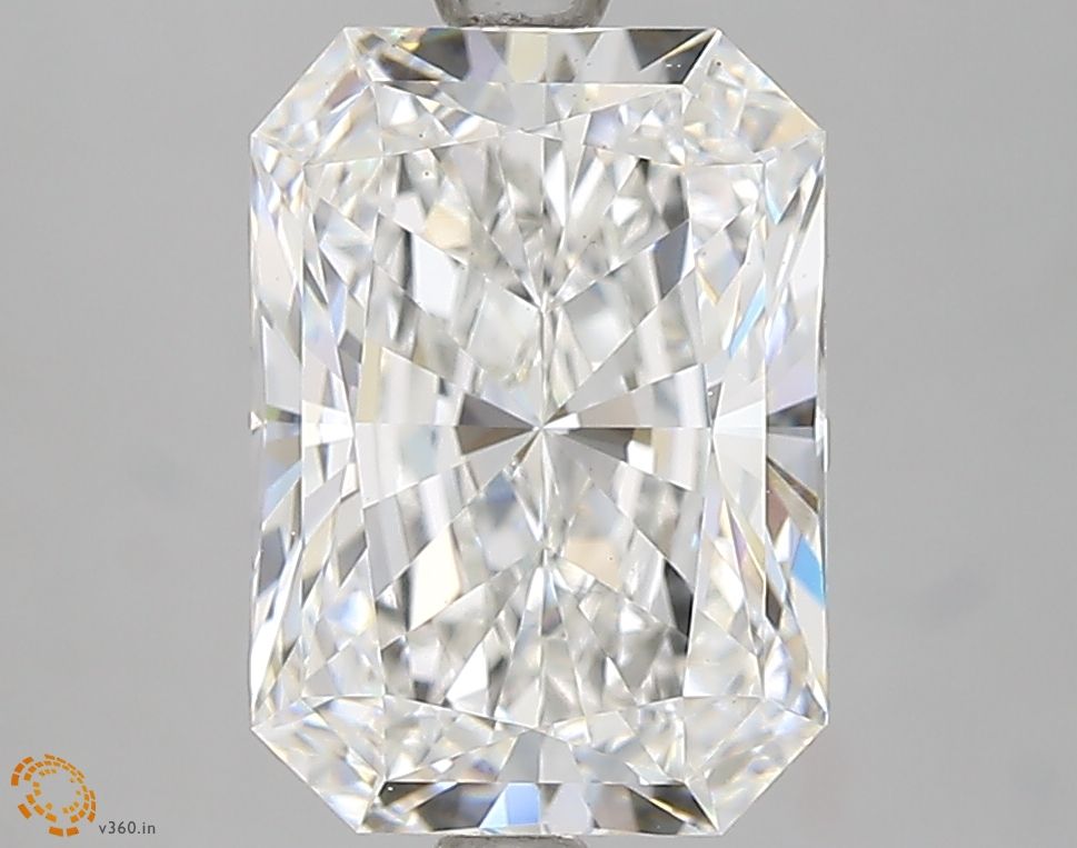 3.05 Carat Radiant Lab Diamond with  Cut Diamond in 14KT  view 1
