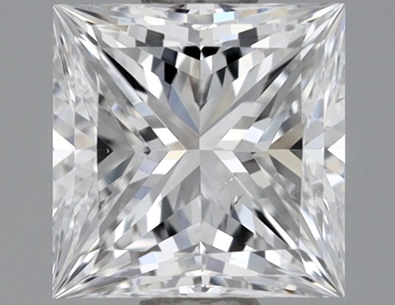 0.6 Carat Princess Natural Diamond with  Cut Diamond in 14KT  view 1
