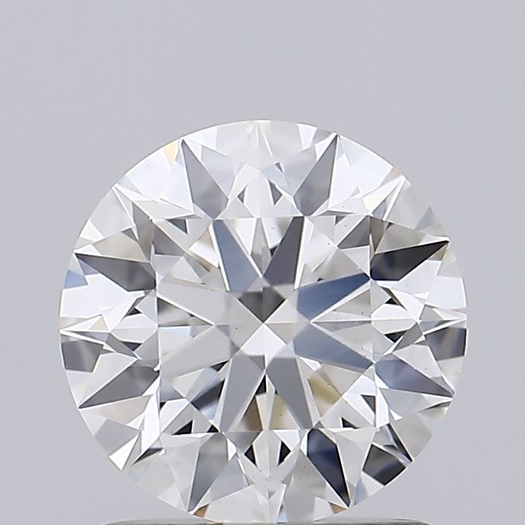 1.25 Carat Round Lab Diamond with  Cut Diamond in 14KT  view 1
