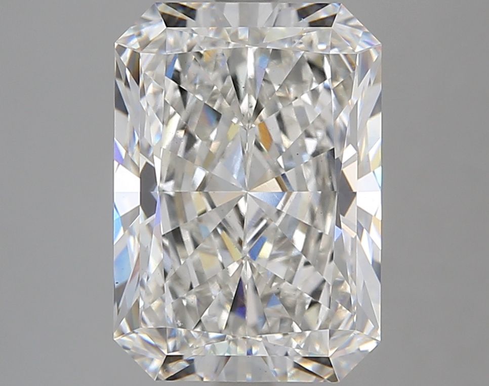 5.4 Carat Radiant Lab Diamond with  Cut Diamond in 14KT  view 1

