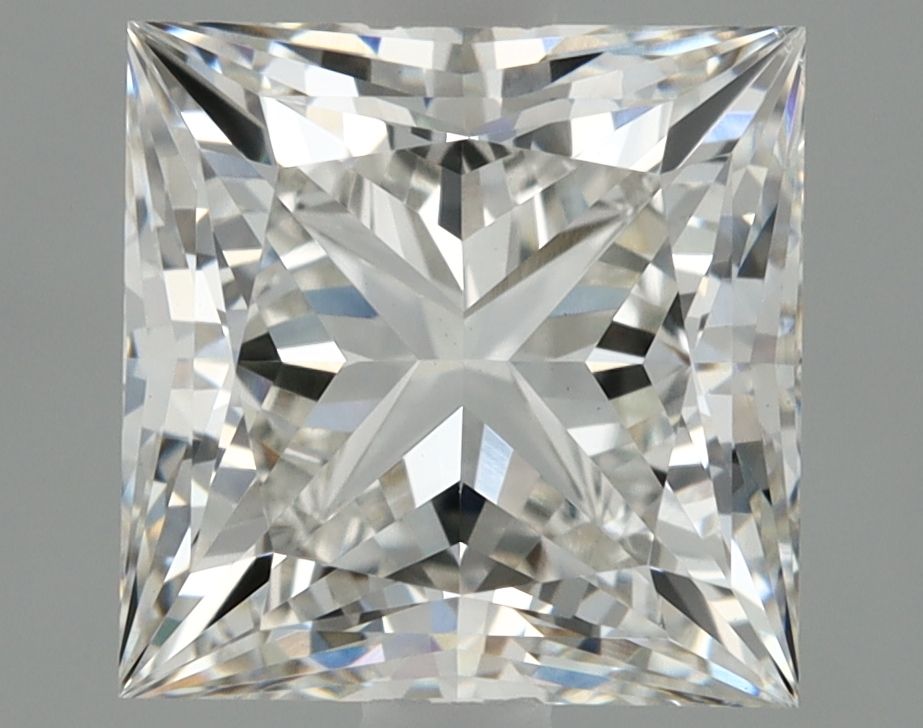 2.12 Carat Princess Lab Diamond with  Cut Diamond in 14KT  view 1
