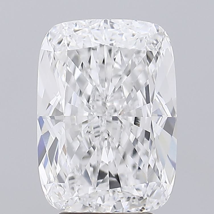 4.58 Carat Cushion Lab Diamond with  Cut Diamond in 14KT  view 1
