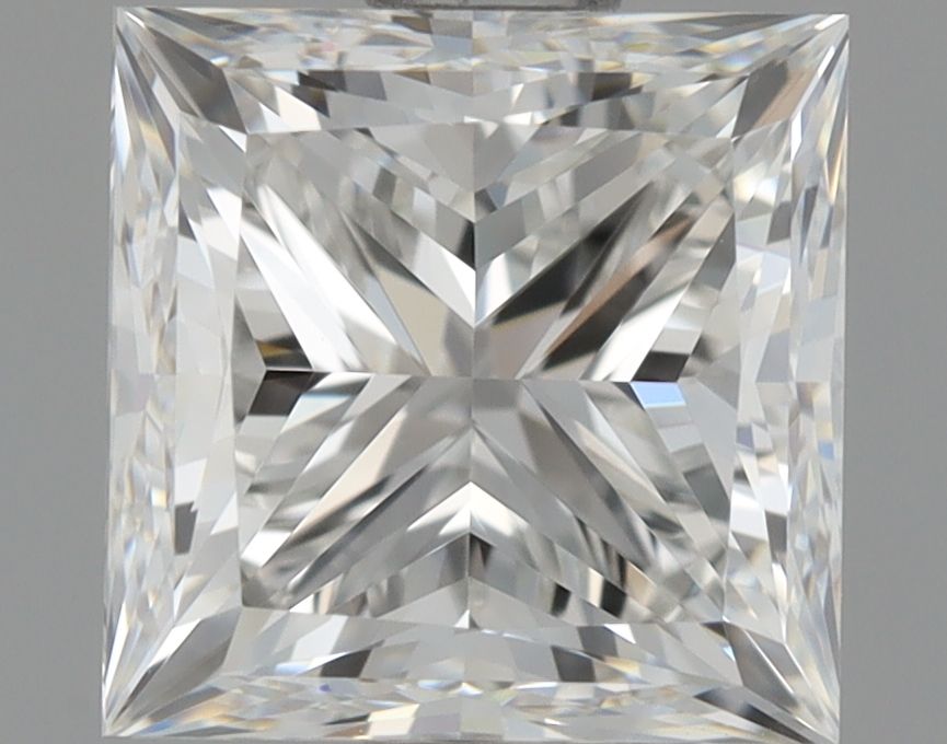 1.01 Carat Princess Natural Diamond with  Cut Diamond in 14KT  view 1
