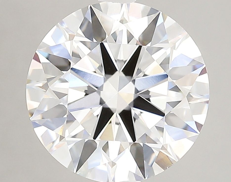 4.44 Carat Round Lab Diamond with  Cut Diamond in 14KT  view 1

