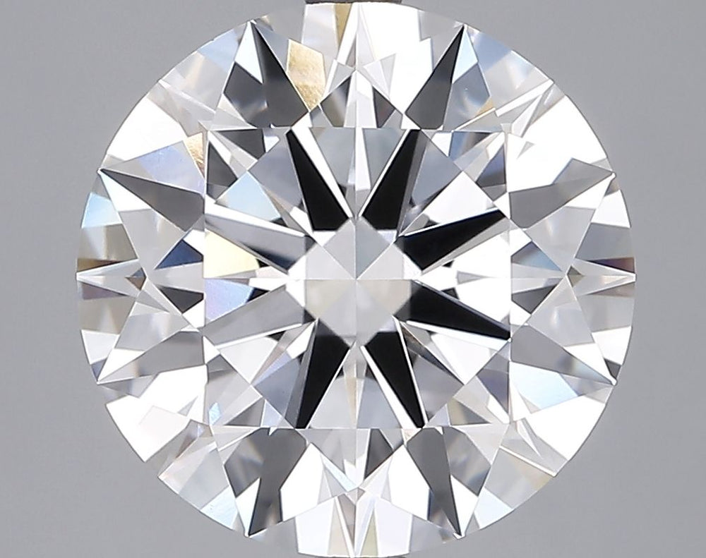 5.49 Carat Round Lab Diamond with  Cut Diamond in 14KT  view 1

