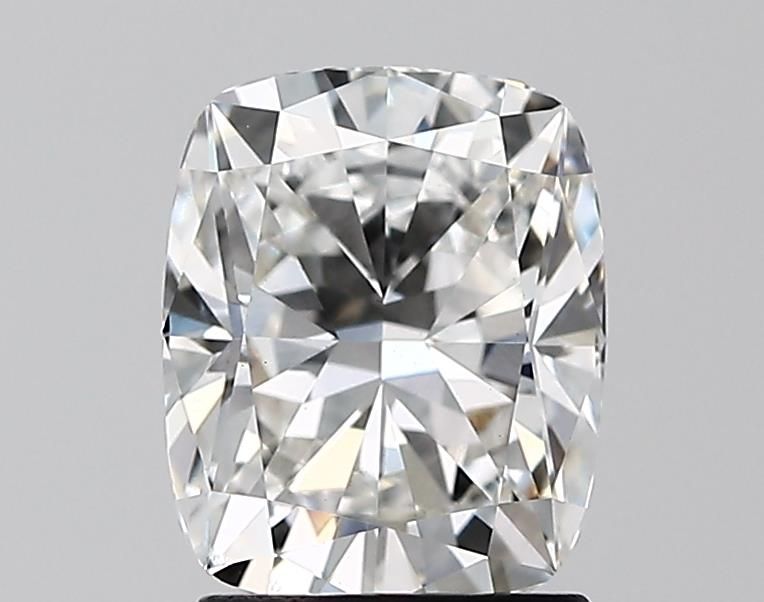 1.93 Carat Cushion Lab Diamond with  Cut Diamond in 14KT  view 1
