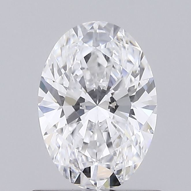 0.7 Carat Oval Lab Diamond with  Cut Diamond in 14KT  view 1
