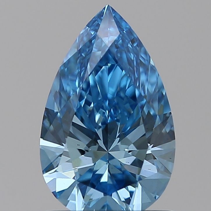 1.0 Carat Pear Lab Diamond with  Cut Diamond in 14KT  view 1
