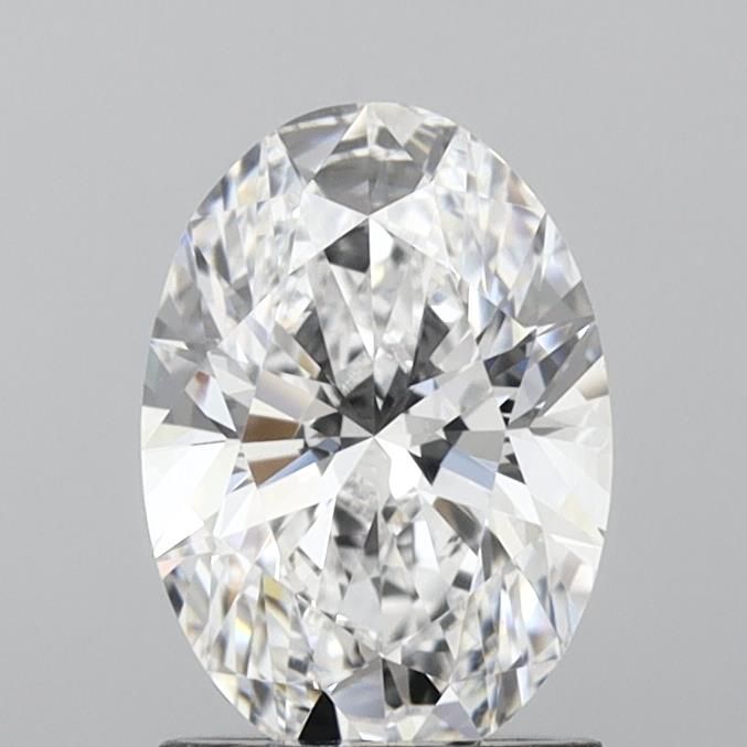 1.5 Carat Oval Lab Diamond with  Cut Diamond in 14KT  view 1

