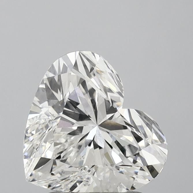 2.0 Carat Heart Lab Diamond with  Cut Diamond in 14KT  view 1
