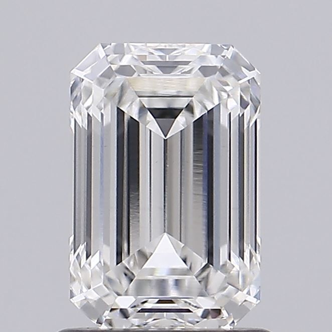 1.44 Carat Emerald Lab Diamond with  Cut Diamond in 14KT  view 1
