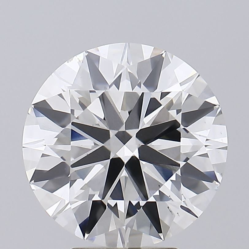 5.01 Carat Round Lab Diamond with  Cut Diamond in 14KT  view 1
