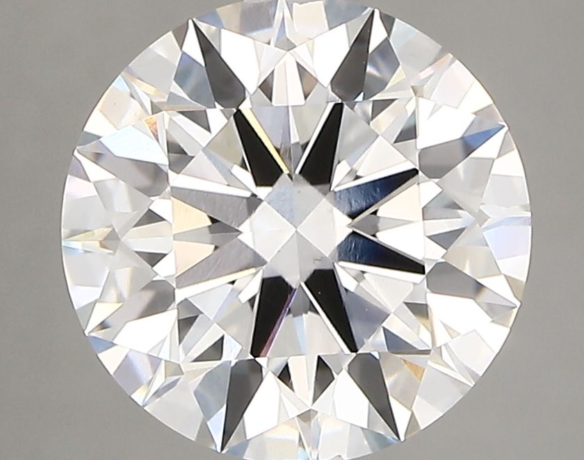 3.27 Carat Round Lab Diamond with  Cut Diamond in 14KT  view 1
