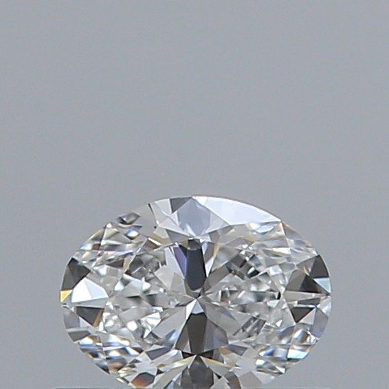 0.41 Carat Oval Natural Diamond with  Cut Diamond in 14KT  view 1
