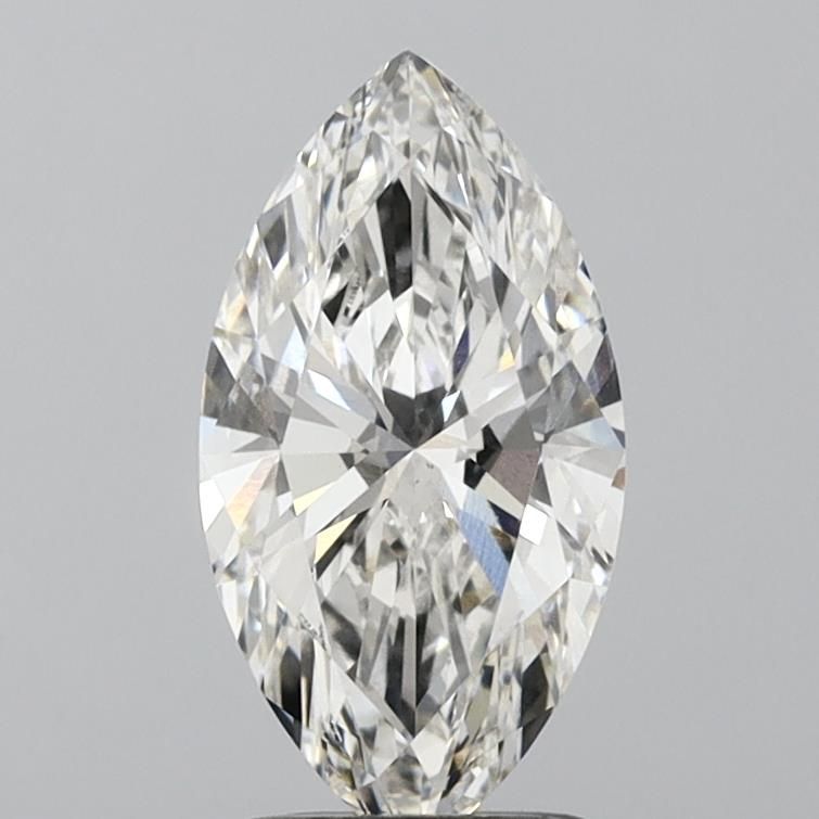 2.0 Carat Marquise Lab Diamond with  Cut Diamond in 14KT  view 1
