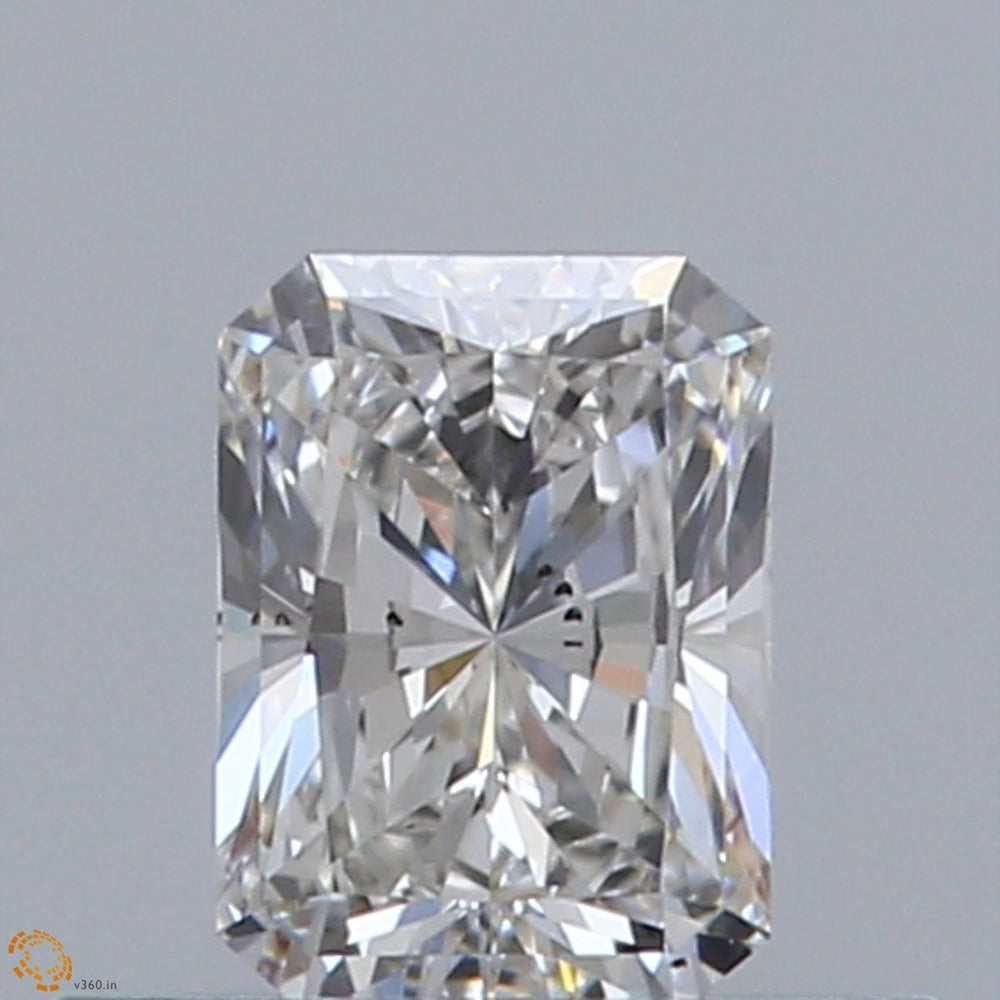 0.4 Carat Radiant Natural Diamond with  Cut Diamond in 14KT  view 1
