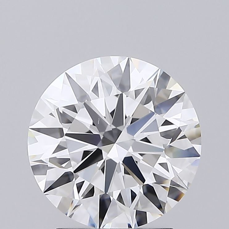 2.19 Carat Round Lab Diamond with  Cut Diamond in 14KT  view 1
