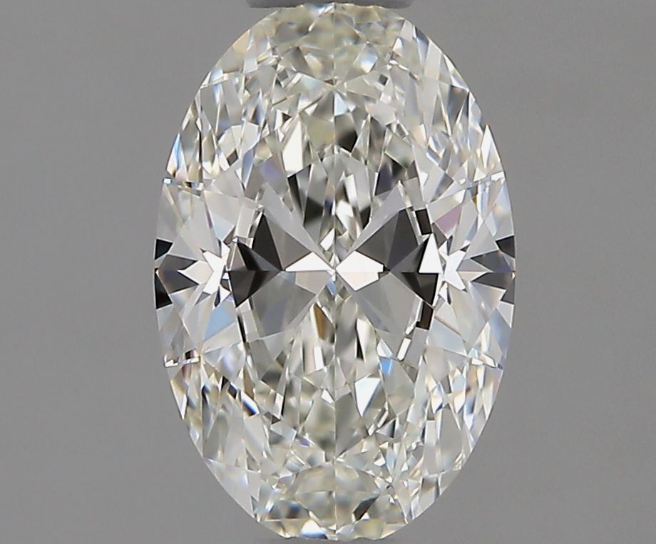 1.01 Carat Oval Natural Diamond with  Cut Diamond in 14KT  view 1

