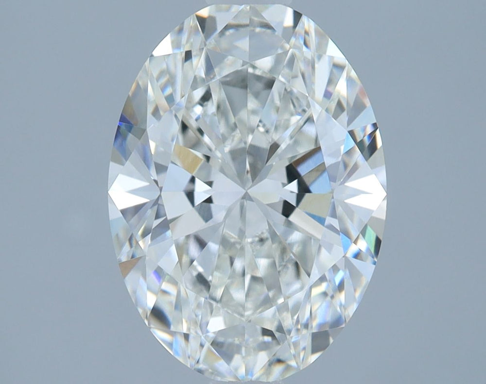 2.04 Carat Oval Lab Diamond with  Cut Diamond in 14KT  view 1
