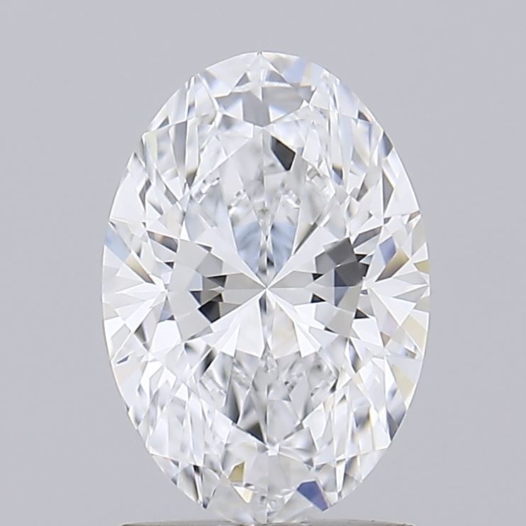 1.41 Carat Oval Lab Diamond with  Cut Diamond in 14KT  view 1
