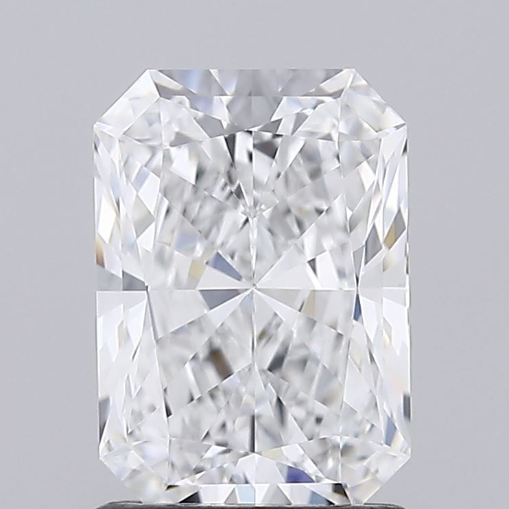 1.51 Carat Radiant Lab Diamond with  Cut Diamond in 14KT  view 1

