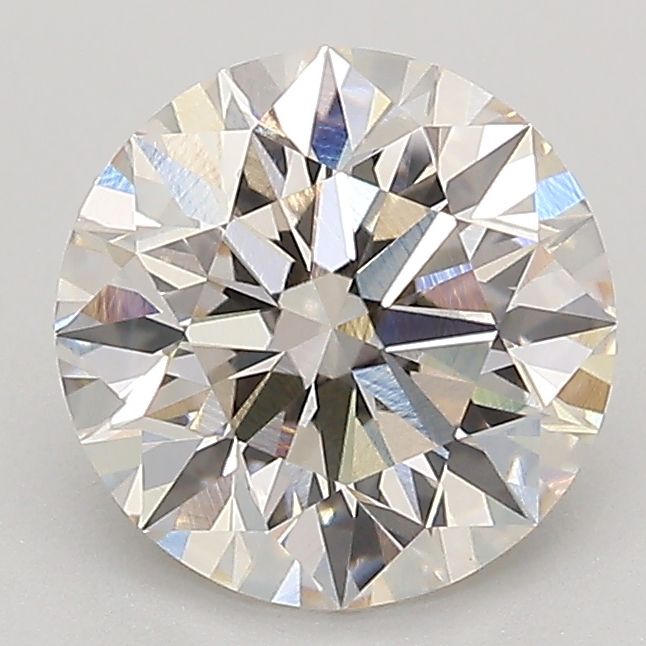 1.88 Carat Round lab Diamond with  Cut Diamond in 14KT  view 1
