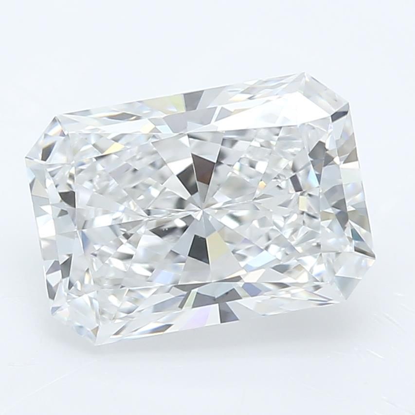 1.36 Carat Radiant Lab Diamond with  Cut Diamond in 14KT  view 1
