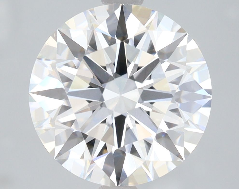 3.09 Carat Round Lab Diamond with  Cut Diamond in 14KT  view 1
