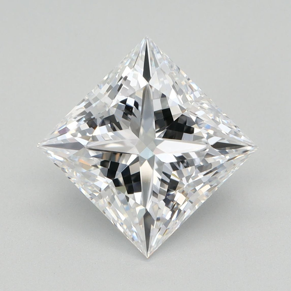 2.0 Carat Princess Lab Diamond with  Cut Diamond in 14KT  view 1
