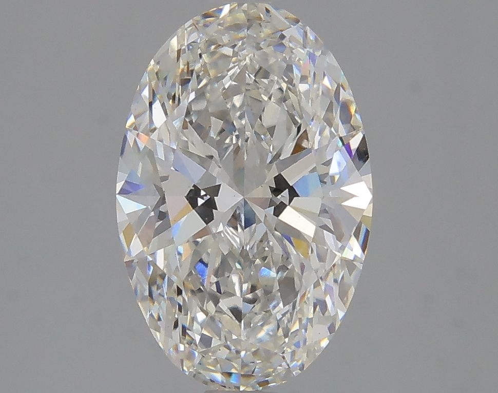 2.18 Carat Oval Lab Diamond with  Cut Diamond in 14KT  view 1
