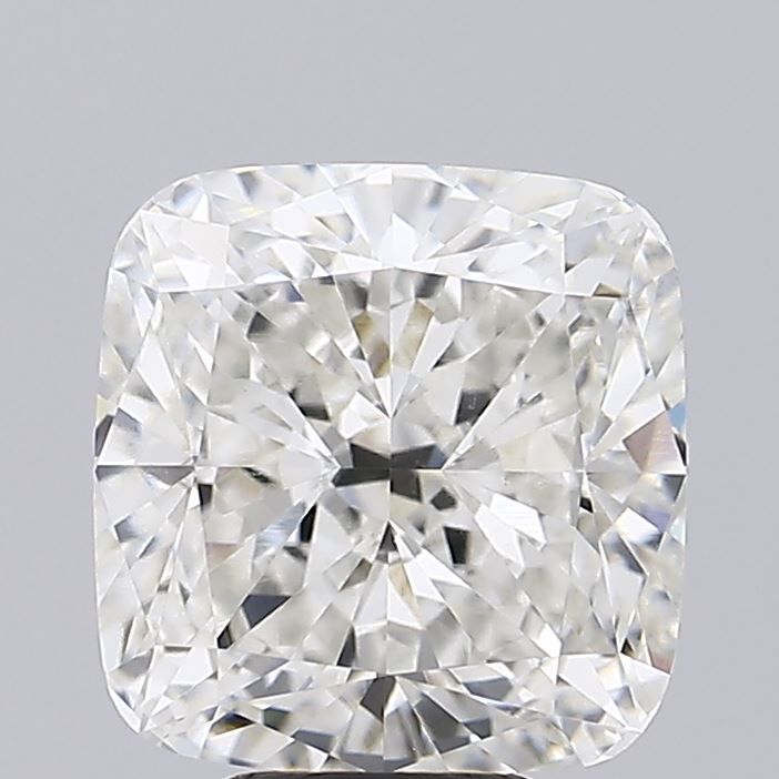 5.06 Carat Cushion Lab Diamond with  Cut Diamond in 14KT  view 1
