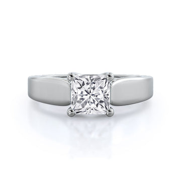 Trellis Princess Solitaire Diamond Engagement Ring
