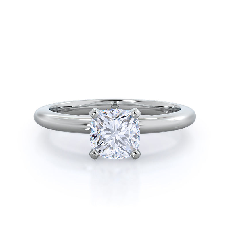 Classic Four Prong Solitaire Lab Diamond Engagement Ring